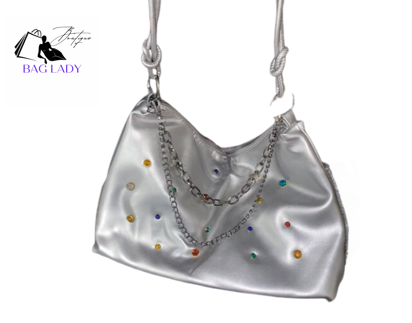 Silver Gem Bag