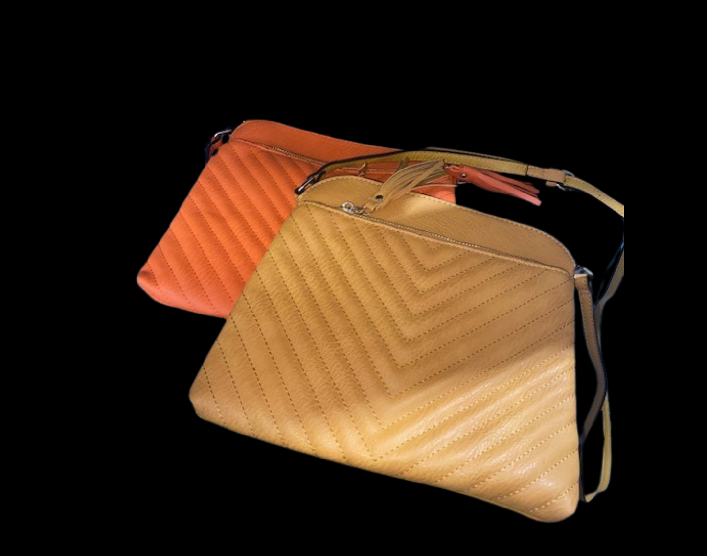 (2) Wide Bottom Tote Bags