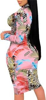Wildlife Bodycon Dress
