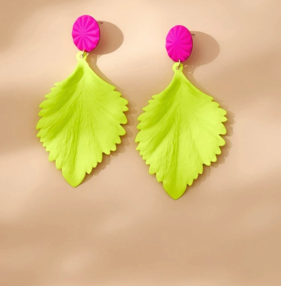 Colorful Leaf Earrings