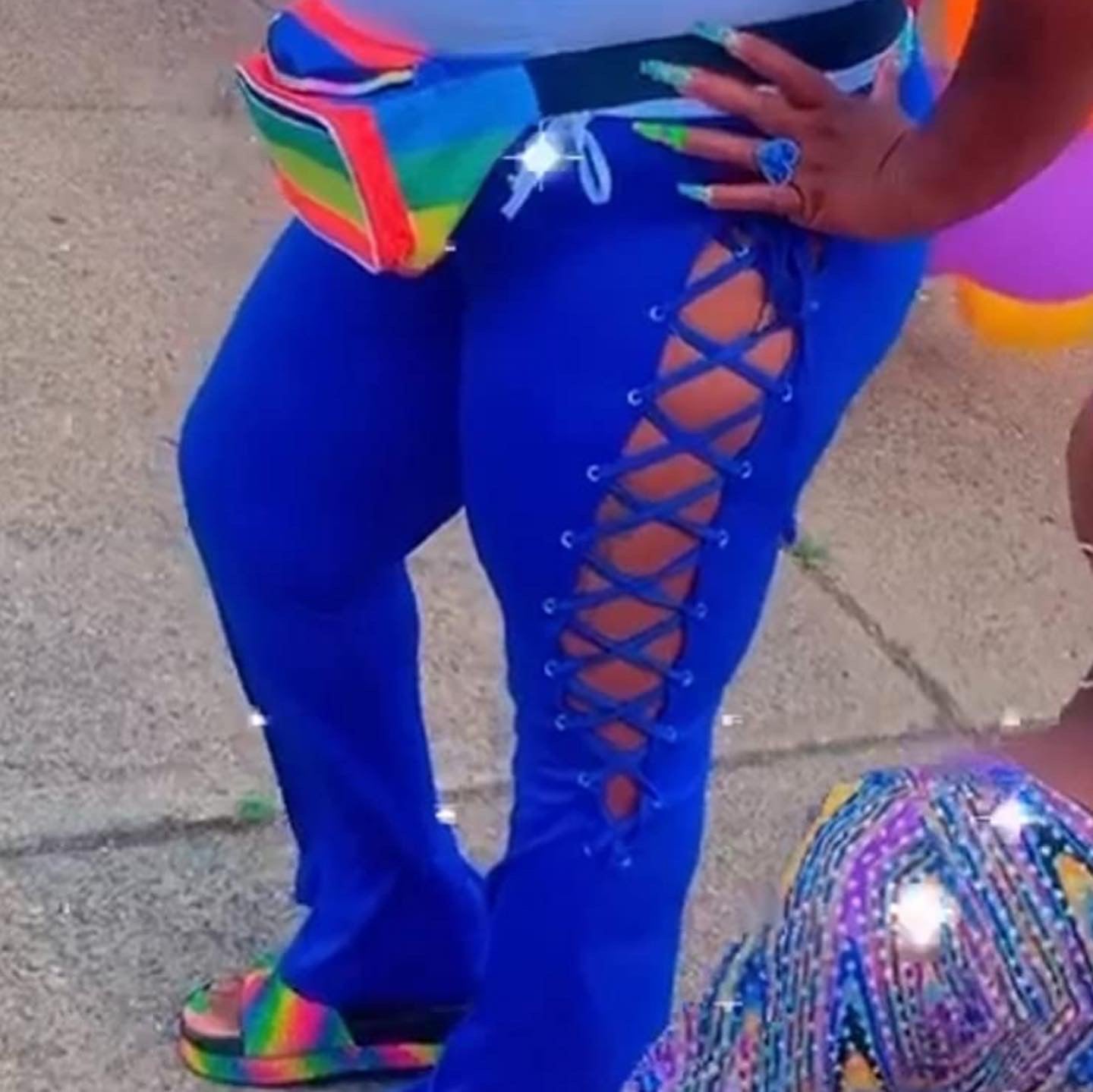 Laced Up Pants