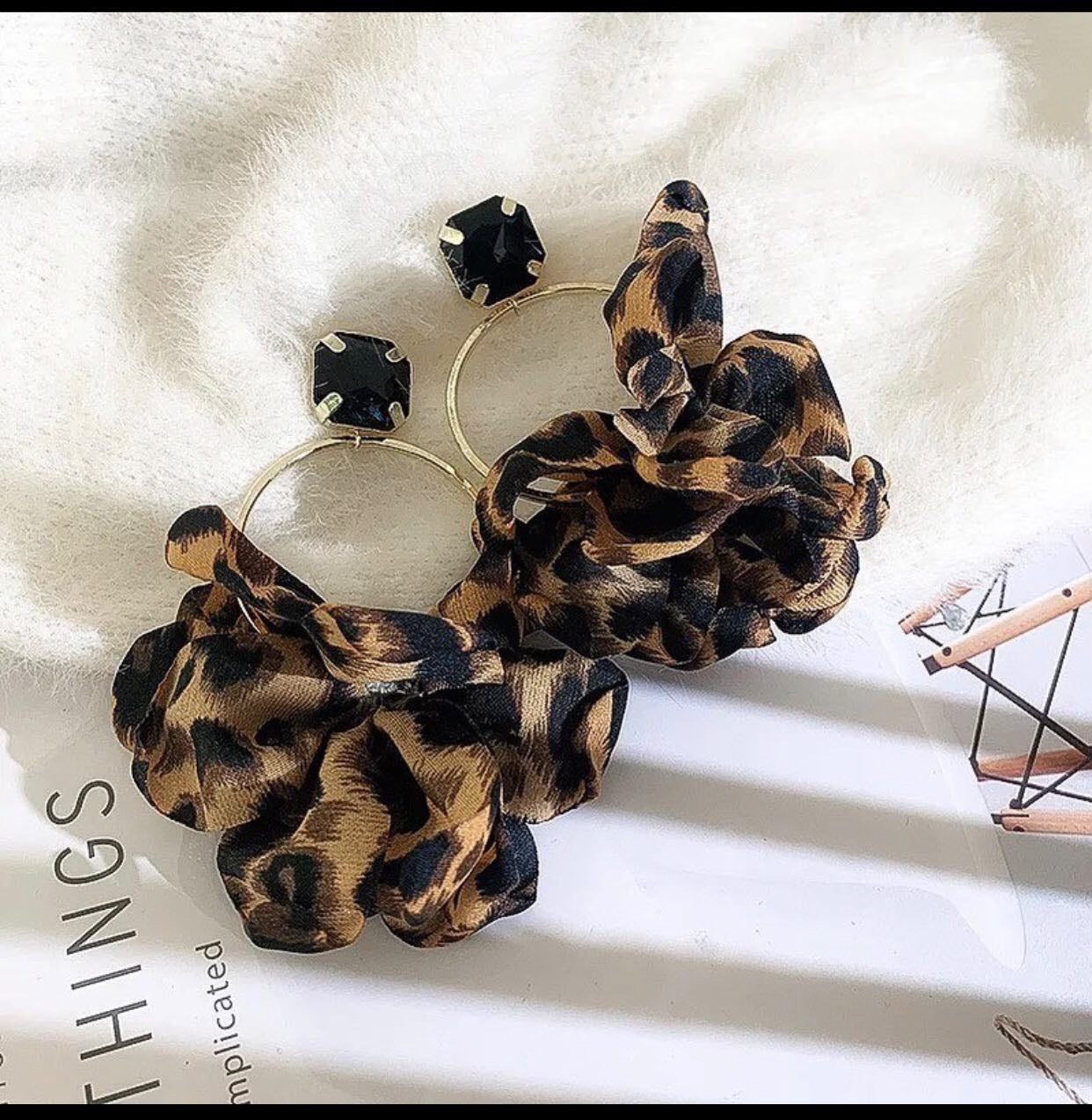 Cheetah earrings