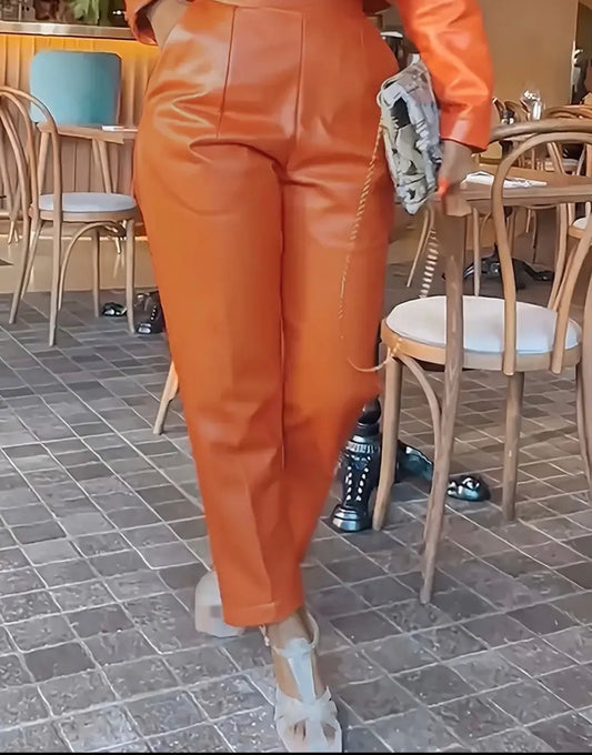 Tangerie Leather Pants