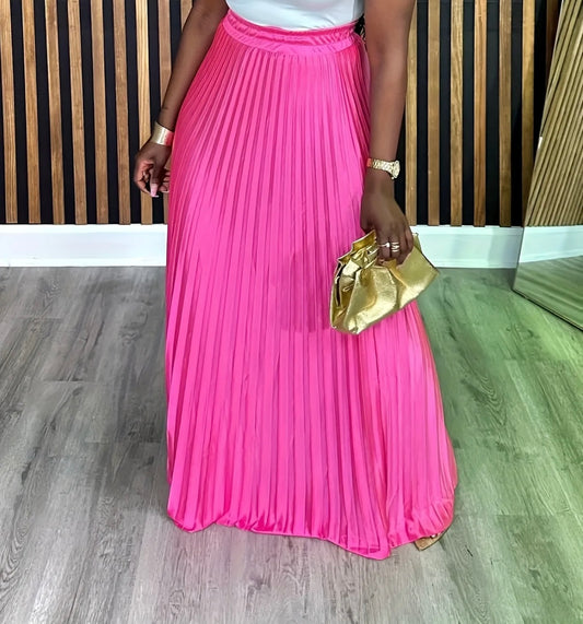 Pleated long Skirt