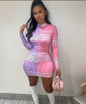 Multicolor Bandanna Dress