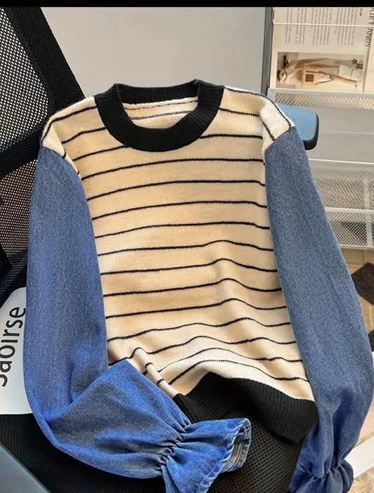 Colorblock Stripe Sweater