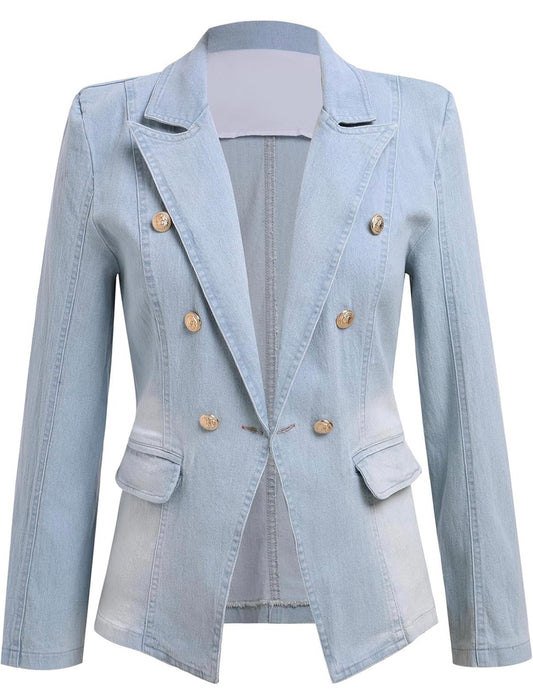 Fall For Me Denim Blazer