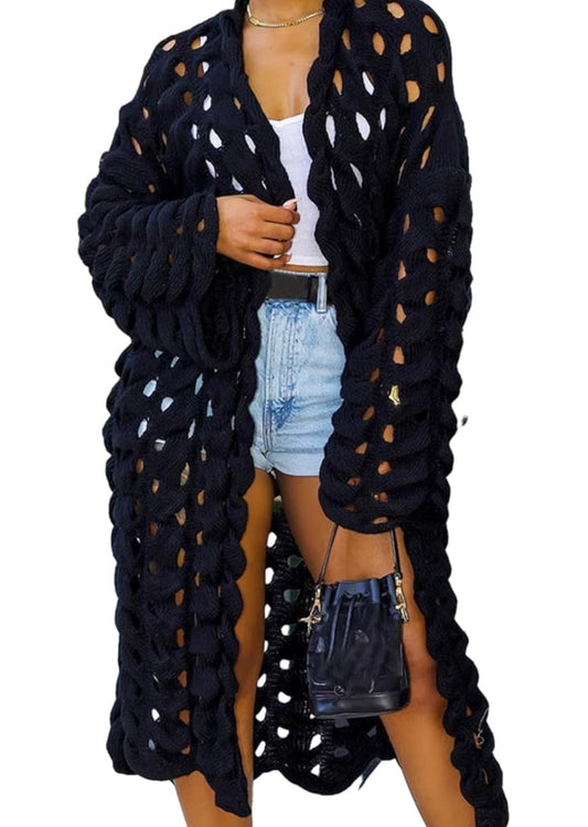 Crotchet Long Cardigan