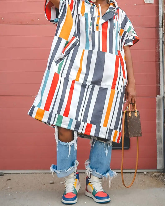 Hemmed Plus Shirt Dress