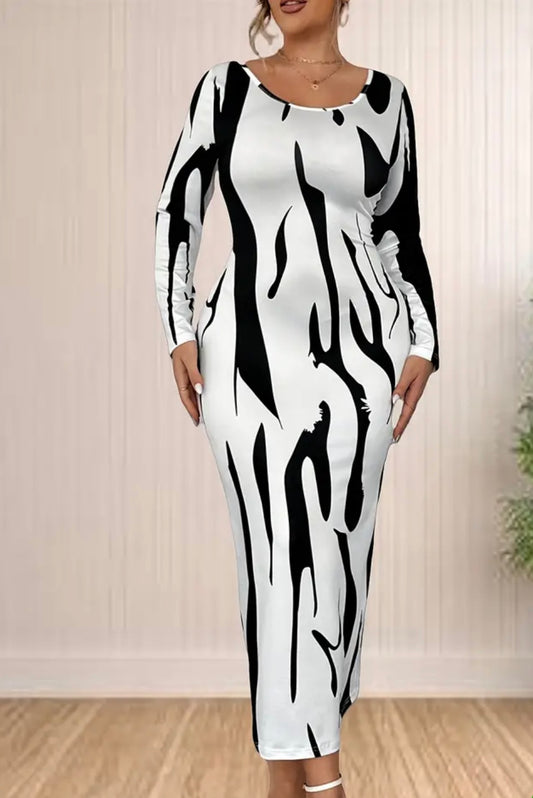 Long Abstract Dress