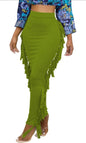Fitted Fringe Skirt