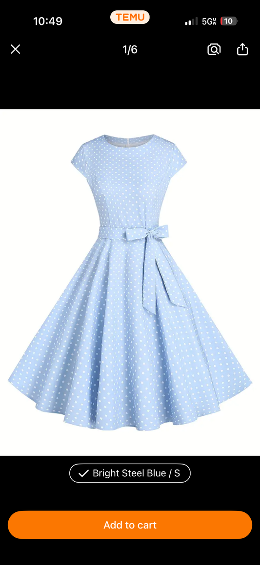 Vintage Polka Dot Dress