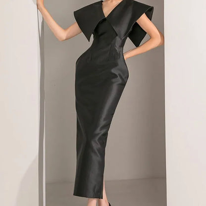 Big Collar Sleeveless Dress