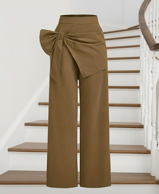 Wide Leg Big Bow Pants