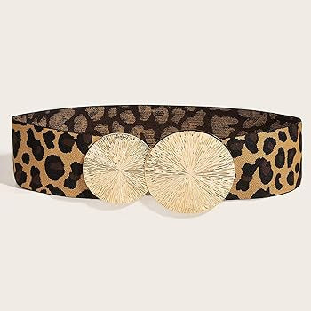 Elastic Leopard Print Belt