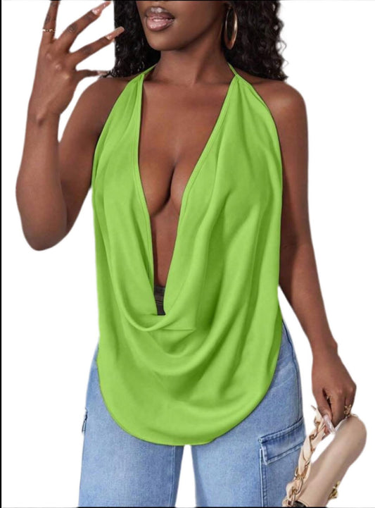 Backless VNeck Top