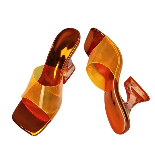 Orange Transparent Heel