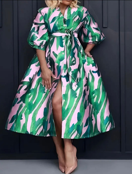 Floral Plus Dress