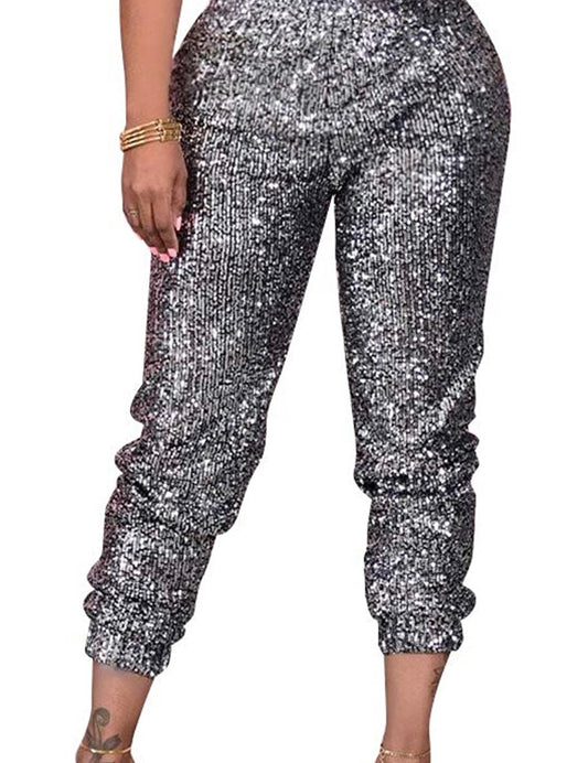 High waisted Sequin Pants