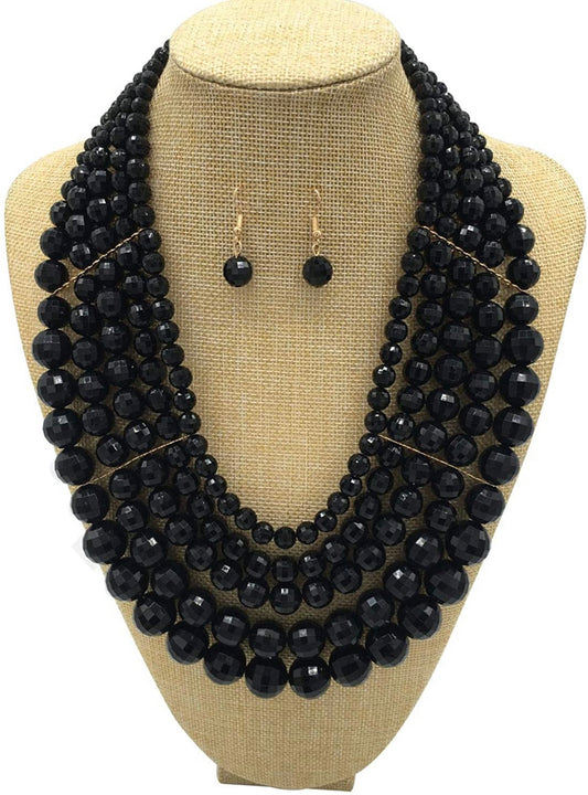 Multi layered Necklace Set