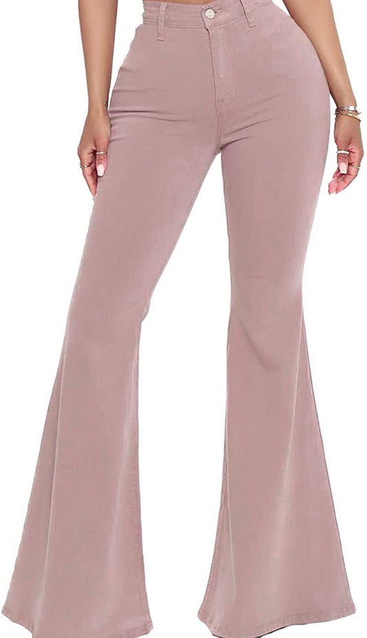 Mauve Flare Jeans