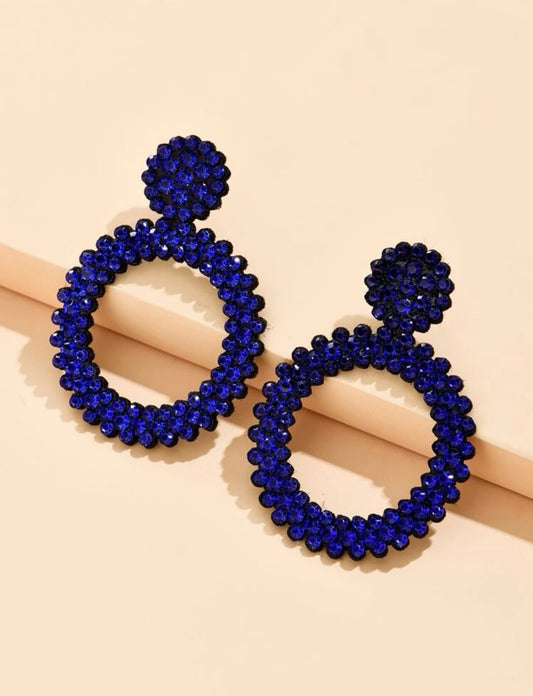Round Drop Earrings