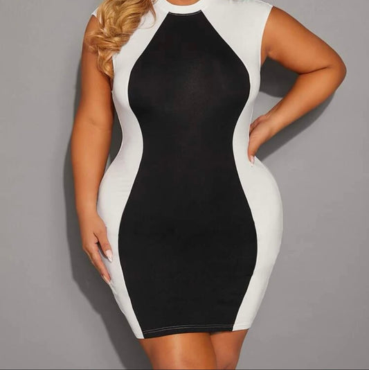 Mock Neck Bodycon Dress