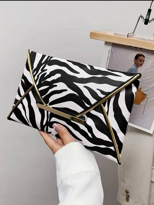 Zebra print Clutch