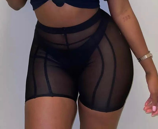 High waist Mesh Shorts