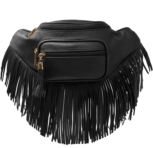 Faux leather Fringe Purse